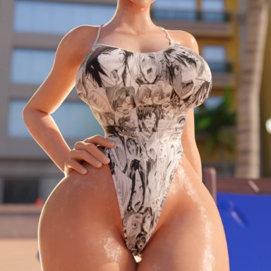 activision, blizzard entertainment, overwatch, overwatch 2, lena oxton, tracer, smitty34, 1girls, ahe gao clothes, ahegao clothing, ass, athletic, athletic female, big ass, breasts
