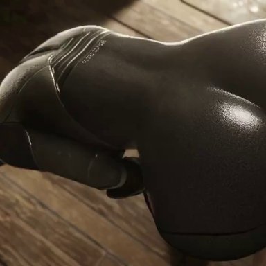 atomic heart, right (atomic heart), the twins (atomic heart), regina3d, 1boy, 1boy1girl, 1girl1boy, 1girls, android, ass, bent over, black body, female, female penetrated, from behind