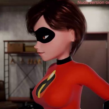 the incredibles, elastigirl, helen parr, anianiboy, 1girls, 2boys, anal, anal sex, anus, belly, big, big breasts, big penis, bouncing ass, bouncing belly