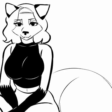 emmpy, angry, anthro, ass, blush, butt grab, butt squish, canid, canine, embarrassed, emmpyfour, female, female focus, first person view, fox