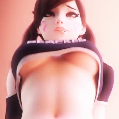 blacked, overwatch, d.va, discko, 1girls, blacked clothing, bouncing, crop top, faceless male, pleasure face, riding, riding penis, sound, tagme, video