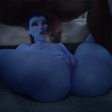 blizzard entertainment, overwatch, overwatch 2, widowmaker, selfmindsources, 1boy, 1girls, abs, accessory, ahe gao, ankle bracelets, anklet, anus, areolae, ass