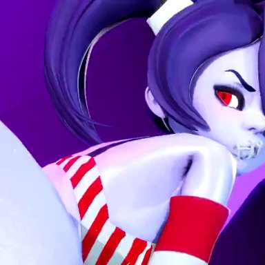 skullgirls, squigly, prevence, 1girls, ass clapping, ass expansion, body control, bouncing ass, female only, forced to twerk, gigantic ass, hypnosis, massive ass, mind control, resisting