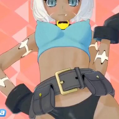 ppppu, skullgirls, nadia fortune, robo-fortune, anonbluna, 1boy, 1girls, ahe gao, ass, bouncing ass, bouncing breasts, cat ears, cat tail, catgirl, cowgirl position