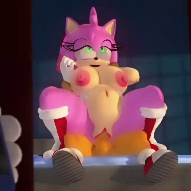sonic (series), sonic the hedgehog (series), amy rose, sonic the hedgehog, tails the fox, leviantan581re, furry, pregnant, pregnant female, pregnant sex, 3d, animated, mp4, sound, sound edit