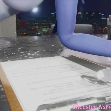 overwatch, overwatch 2, widowmaker, cheesternsfw, blender, high heels, night sky, nsfw, office, office lady, thighhighs, vaginal penetration, tagme, video