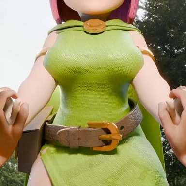 clash of clans, clash royale, supercell, archer (clash of clans), sadedade, 1boy, 1girl, 1girls, clothed, clothed female nude male, clothed sex, clothing, green clothing, naked male, offscreen character