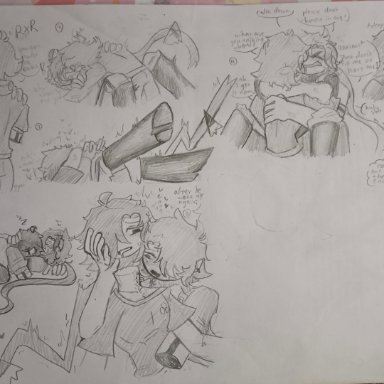 fundamental paper education, original character, original characters, Nap, Mr Reiner , Mr Rough, Mr Reiner x Mr Rough, gay, Clothed sex, Gay couple, Canon, neck bite, Biting, making out, Love