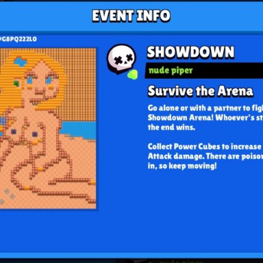 brawl stars, piper (brawl stars), nude, tits, boobs, boobies, titties, breasts, pixel art