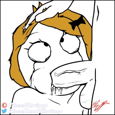 rage comics, derpina, blowjob, theeshrimp, twitter username, patreon username, big eyes, crying, hand on head, fellatio, face fucking, facefuck, facefucking, facefucked, saliva