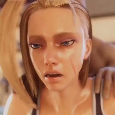 street fighter, street fighter 6, cammy white, nokeb, 1boy, 1boy1girl, 1girl1boy, 1girls, anal, anal sex, anal training, ass, big ass, big butt, black thong panties