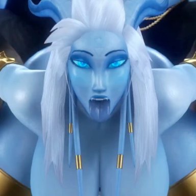 world of warcraft, draenei, pyrista, noname55, 1boy, 1boy1girl, 1girl, 1girl1boy, big breasts, bouncing ass, bouncing breasts, duo, exposed breasts, exposed nipples, female penetrated