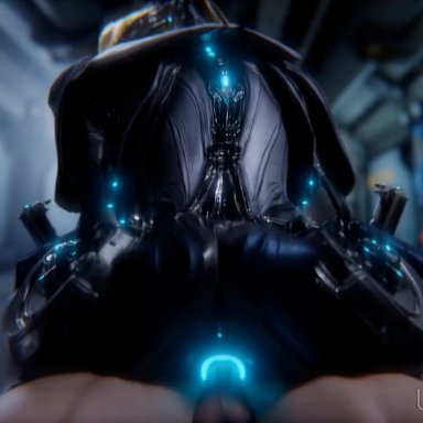 warframe, mesa (warframe), ulfsark3d, ass, ass focus, big ass, big thighs, butt focus, glowing anus, glowing genitalia, glowing pussy, vaginal penetration, vaginal sex, 3d, animated