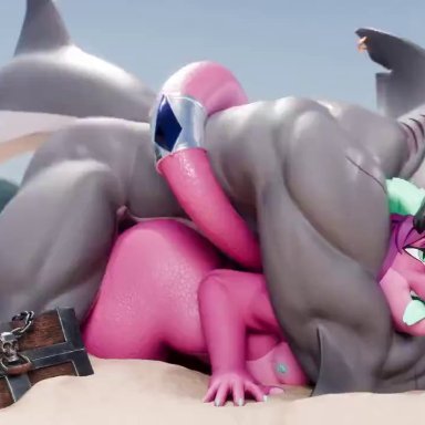 rekin3d, rekin3dfurry, anal, anal insertion, anal penetration, anal sex, anthro, anthro on anthro, anthro only, anthro penetrated, anthro penetrating, anthro penetrating anthro, beach, beach sex, beefy