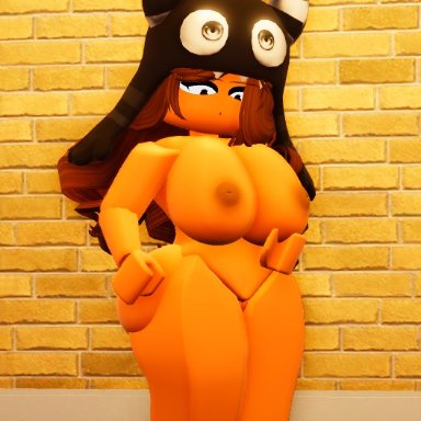 roblox, robloxian, brunetterr34, big breasts, nude, nude female, rr34, solo female