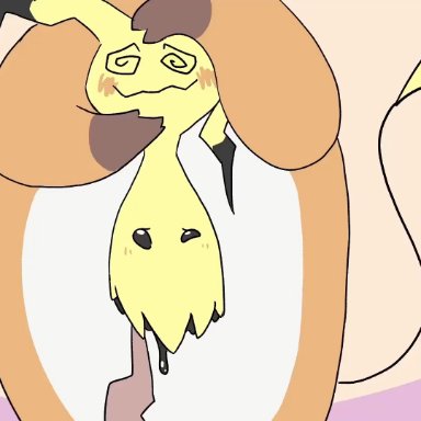 pokemon, mimikyu, pokemon (species), raichu, dragonweirdo, animal genitalia, cum, cum inside, feral, ghost, sex, animated, sound, tagme, video