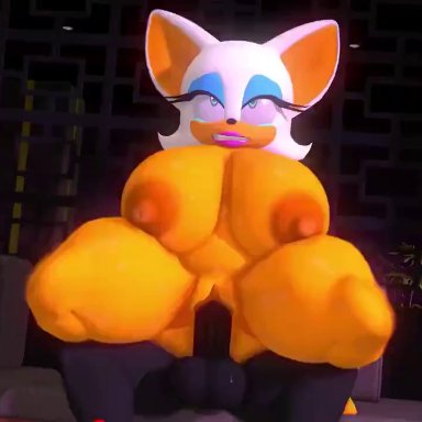 sega, sonic (series), sonic adventure 2, sonic the hedgehog (series), rouge the bat, shadow the hedgehog, leviantan581re, anthro, areola, balls, big breasts, breasts, crying, crying female, duo