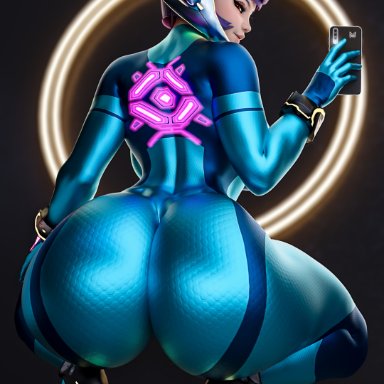 blizzard entertainment, metroid, overwatch, overwatch 2, juno (overwatch), samus aran (cosplay), zero suit samus (cosplay), nixmare (artist), ass, ass focus, big ass, big breasts, big butt, bodysuit, breasts