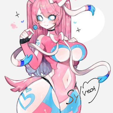 game freak, nintendo, pok&#233;mon, pokemon, pokemon xy, generation 6 pokemon, pok&#233;mon (species), pokemon (species), sylveon, toge77789, togetoge, 1girls, anthro, ass, bangs