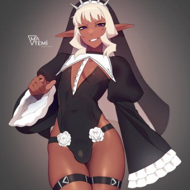 delicious in dungeon, dungeon meshi, thistle (dungeon meshi), matemi, 1boy, alternate costume, blonde hair, boob window, bulge, dark skin, dark-skinned male, elf, elf ears, elf male, femboy