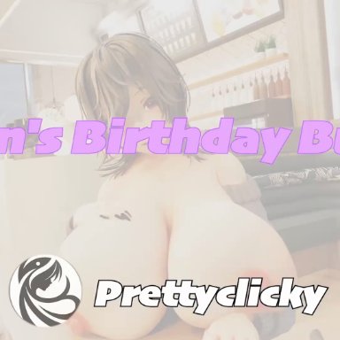 prettyclicky, big breasts, birthday, breast, breast expansion, breasts, breasts bigger than head, breasts out, cloth, clothing, curvy, damage, expansion, female, feminine