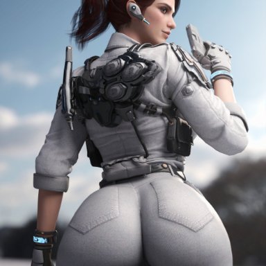 the first descendant, hailey (the first descendant), tekonsfw, ass, big ass, big butt