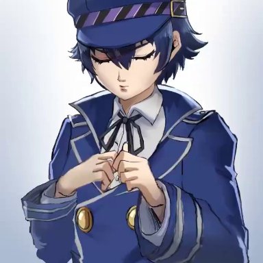 atlus, megami tensei, persona, persona 4, persona 4 the golden, sega, shirogane naoto, kukimoonie, 1girls, big breasts, blush, breast focus, breasts, breasts out, cute