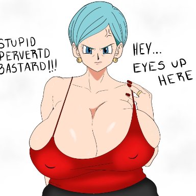 dragon ball, dragon ball super, dragon ball z, bulma briefs, big breasts, cheating, huge breasts, incest, mature female, milf, mother, netorare, older female