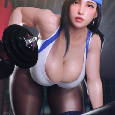 final fantasy, final fantasy vii, square enix, tifa lockhart, milapone, 1girls, big ass, big breasts, breasts, bust, busty, chest, curvaceous, curvy, curvy figure