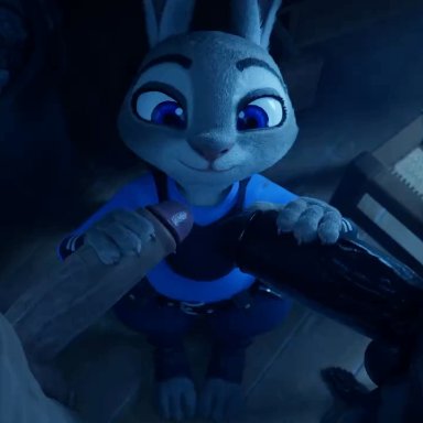 zootopia, anonymous male, judy hopps, snips456fur, anthro focus, anthro penetrated, bedroom eyes, big butt, bodily fluids, body part in mouth, bouncing butt, butt, butt jiggle, butt ripples, cum