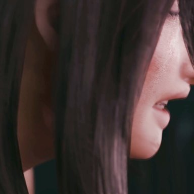 final fantasy, final fantasy vii, final fantasy vii remake, square enix, cloud strife, tifa lockhart, chloeangelva, zmsfm, 1girls, after sex, anus, areolae, ass, ass focus, back view