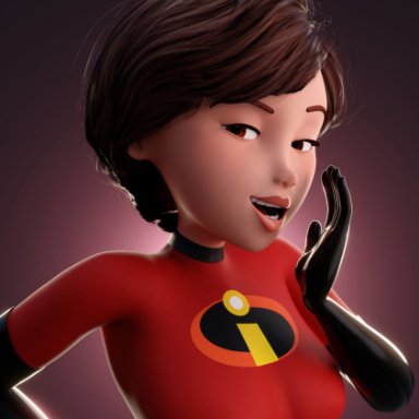 disney, pixar, the incredibles, elastigirl, helen parr, smitty34, 1girls, big breasts, breasts, bust, busty, chest, female, hero, heroine