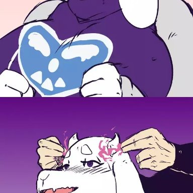 undertale, toriel, shishikasama, blue hair, brainwashing, breasts, corruption, fellatio, femsub, furry, goat girl, happy trance, huge ass, huge breasts, hypnosis