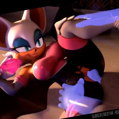 sonic (series), sonic the hedgehog (series), rouge the bat, monsterbox, anthro, anthro penetrated, big ass, big breasts, elbow gloves, furry, gloves, monstergirlhunter, vaginal penetration, 3d (artwork), animated