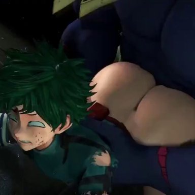 my hero academia, deku, izuku midoriya, nomu, joalfficial, thordersfm, 1monster, 2boys, anal, arms, ass, ass jiggle, bad end, big ass, big butt