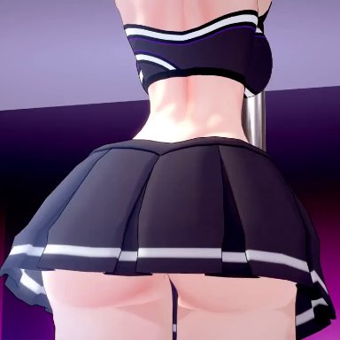 rwby, blake belladonna, exzelled, 1girls, animal ears, ass, ass focus, bellabooty, big ass, big butt, black hair, bob cut, bouncing ass, bouncing butt, cat ears