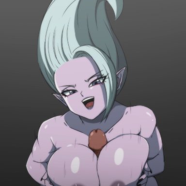 dragon ball, dragon ball daima, dr. arinsu, darwaarts, 1boy, 1girls, big breasts, black nail polish, black nails, breasts, demon, erect penis, erection, female, male