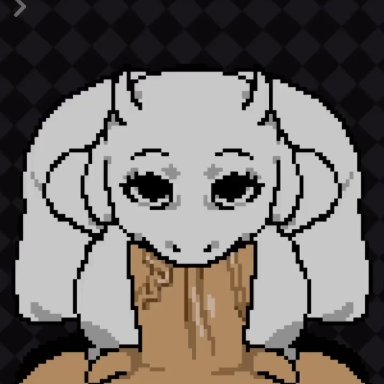 beat banger, undertale, undertale (series), toriel, sigilquiver, 1boy, 1girls, anthro, big ass, big breasts, big cock, black thong, blowjob, boobs, breasts