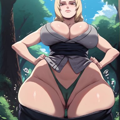 boruto: naruto next generations, naruto, naruto shippuden, tsunade, dawnart, 1girls, ass, big ass, big breasts, big hips, big thighs, blonde, blonde female, blonde hair, breasts