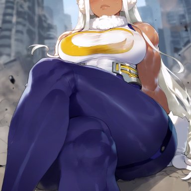 boku no hero academia, my hero academia, patreon, mirko, miruko, rumi usagiyama, usagiyama rumi, sinderellaart, big breasts, breasts bigger than head, bunny ears, bunny girl, busty, curvaceous, dark-skinned female